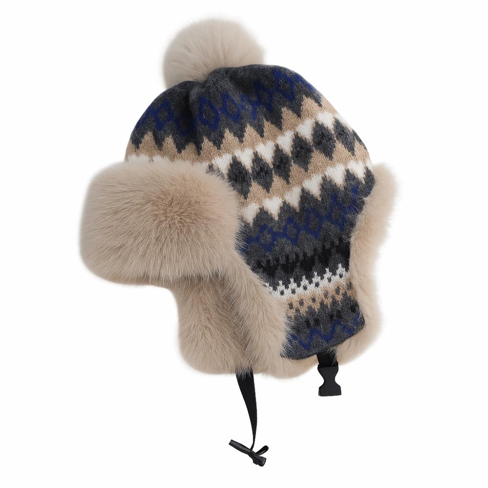 Chapeau à Oreillettes Thermique Coupe-vent Chapeau en Fausse Fourrure Tendance Bonnet Chaud d'Hiver Activités Extérieures Hivernales