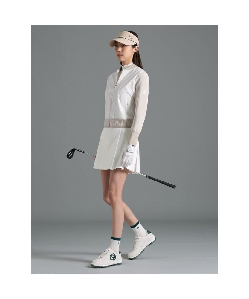 BEANPOLE GOLF [B_Under] Women'S Knit Hybrid Full-Zip Cardigan - Beige (Bj6151L01A)