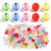 50-100pcs 6 8 10 12mm Transparent Acrylic Beads Colorful Round Loose Beads For Jewelry Making DIY Bracelets Necklace Phone Chain