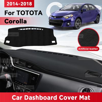For TOYOTA Corolla 2014-2018 Car Dashboard Cover Mat Sun Shade Pad Avoid Light Mat Instrument Carpet Protection Accessories