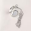 Stainless Steel Lip Balm Bag Key Chain Silver Color Lip Balm Keychain