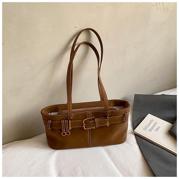 

Autumn new niche retro underarm women s bag personalized simple fashion trend portable shoulder bag