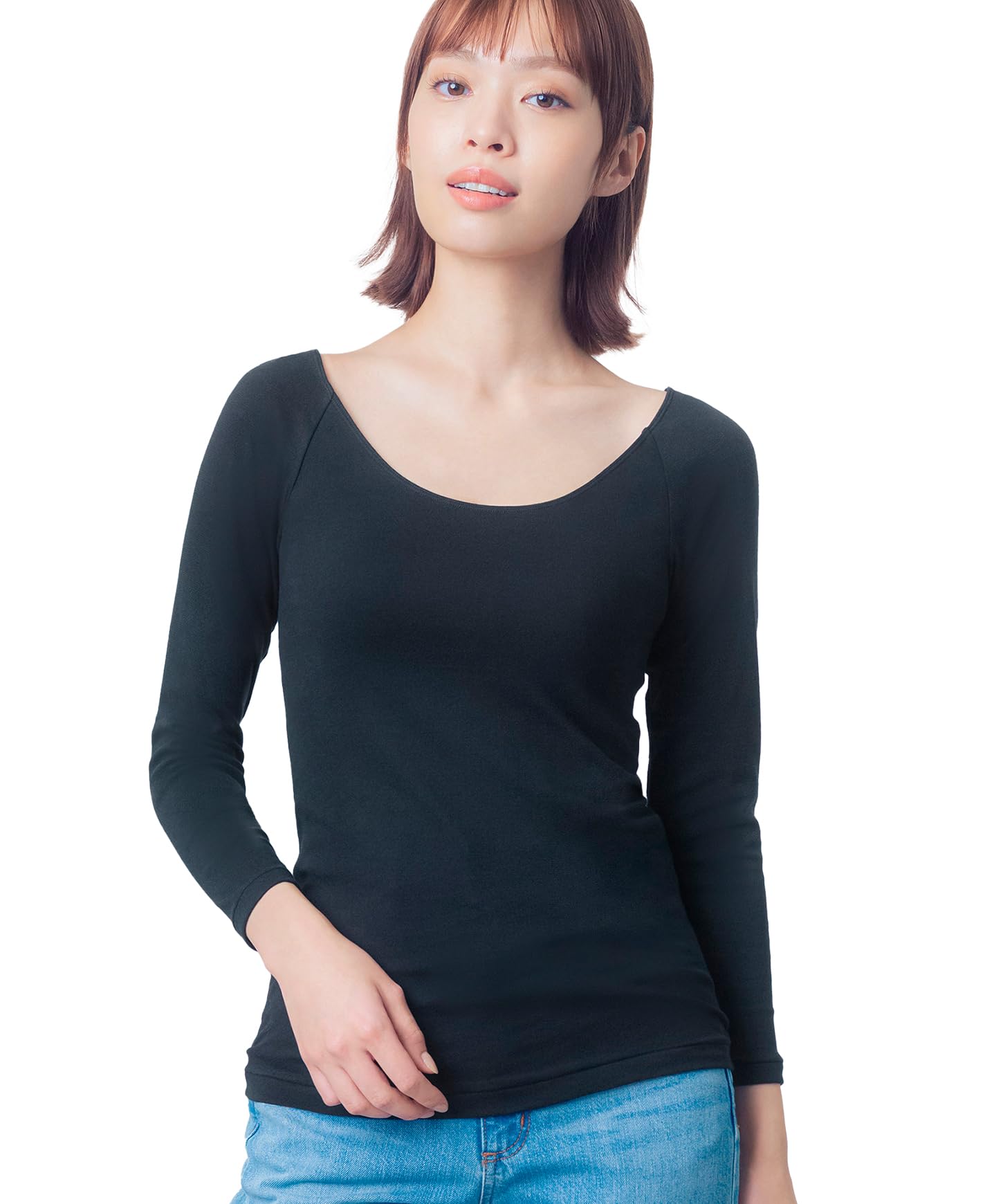 

Теплый Органический Хлопок Мягкий и Нежный к Коже Органический Хлопок Широкий Длинный EL4931 BL M Крыло/Wacoal Нижнее Белье, Смесь, [Роскошный Хлопок], Смесь, Шея,