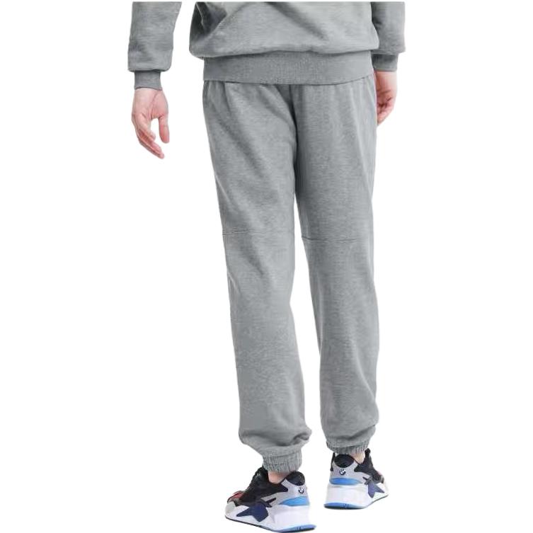 Puma X BMW Collaboration Solid Color Cuffed Casual Pants Men Bottoms Gray 597973-03
