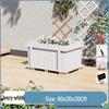 Outdoor Carbonized Solid Wood Planter Box