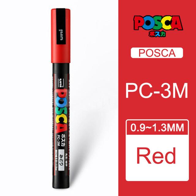 Uni POSCA Marker Farbstift, 39 Farben PC-5M/44 PC-3M/36 PC-1M, Acryl Steinmalerei Zeichnen Graffitti Marker Kunstbedarf