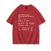 Funny Love Quote Cat Unisexs TShirt Casual Top for Cat Lovers Cotton Harajuku Trend Girls Short Sleeve Tee Hip Hop T Shirt