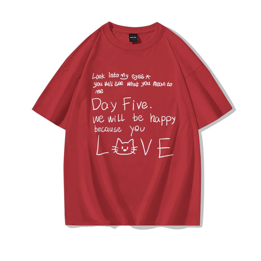 Funny Love Quote Cat Unisexs TShirt Casual Top for Cat Lovers Cotton Harajuku Trend Girls Short Sleeve Tee Hip Hop T Shirt