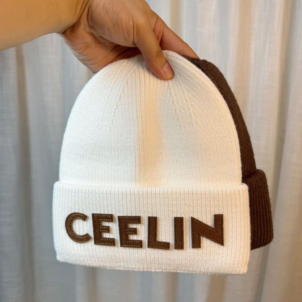 Woolen Hat for Women in Autumn and Winter Warm and Thickened Fashionable Knitted Hat That Shows Face Small Ear Protection Head Covering Hat