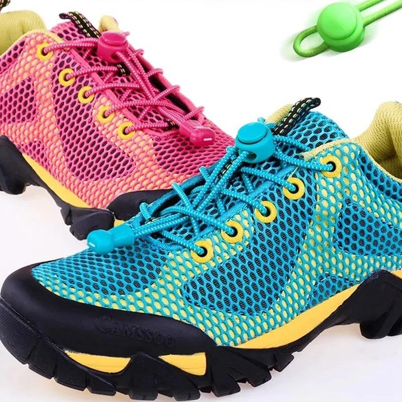 1 Paar No-Tie-Schnürsenkel Schnellverschluss Schnürsenkel ohne Binden Elastische Schnürsenkel für Sneaker Kinder Erwachsene Stiefel Schnürsenkel für Schuhe