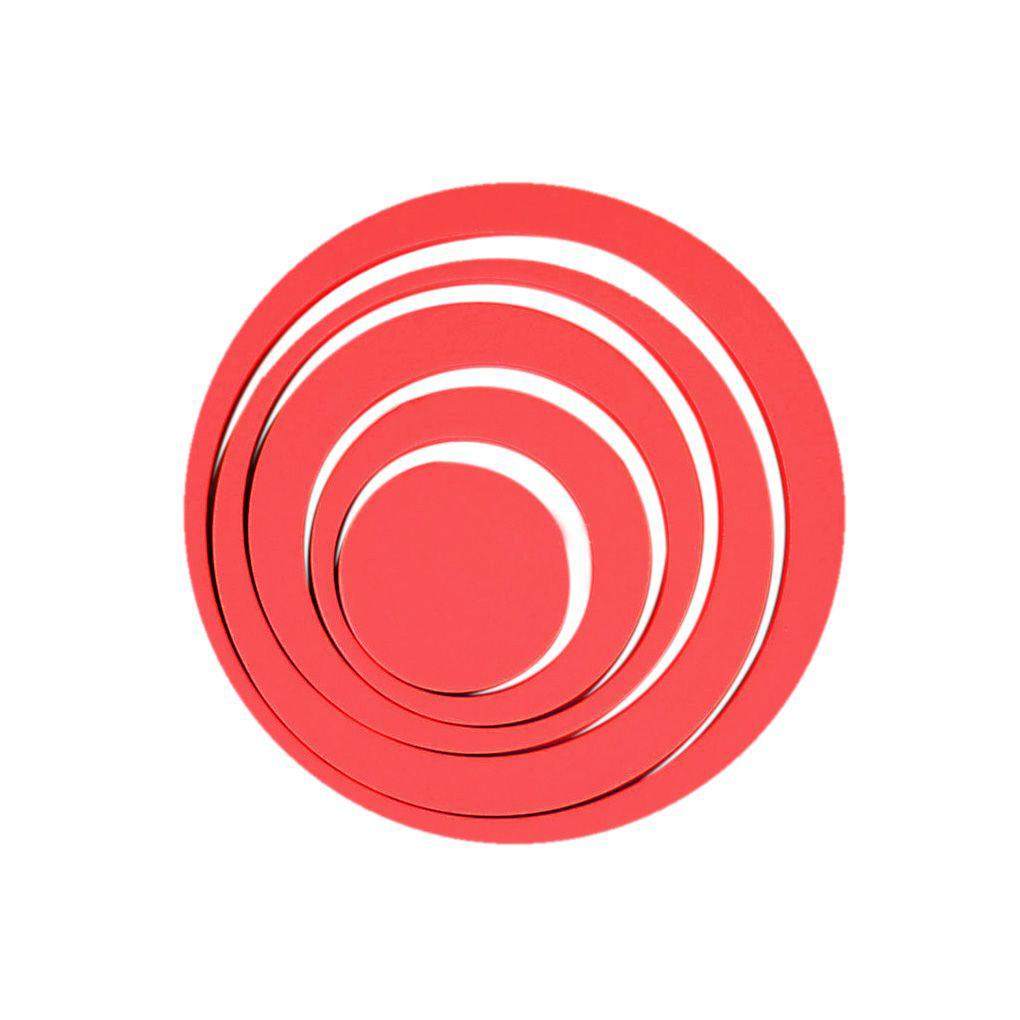 DIY 3D Circles Ring Wall Stickers Indoor Home Decoration Removable New