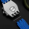 Bracelet en Silicone pour Swatch 19mm 20mm 21mm Bracelet de Poignet en Caoutchouc Imperméable Bracelet de Montre Bande de Sport Bracelet Avec Outils