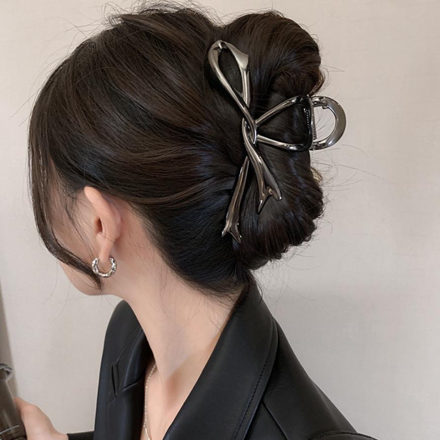 

Новый Женский Элегантный Золотой Серебряный Полый Геометрический Металлический Зажим для Волос Винтажная Заколка Шпилька Барретт Модные Девичьи Аксессуары для Волос