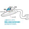 Napolex Fizz Car Cigarette Lighter Socket Light for 12V Fuse 125mm Flexible Switchable Slim Stick Easy Vehicles, Included, Cable, Blue/White LED,
