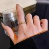 Elegant High-End Zircon Double-Layer Adjustable Ring for Women