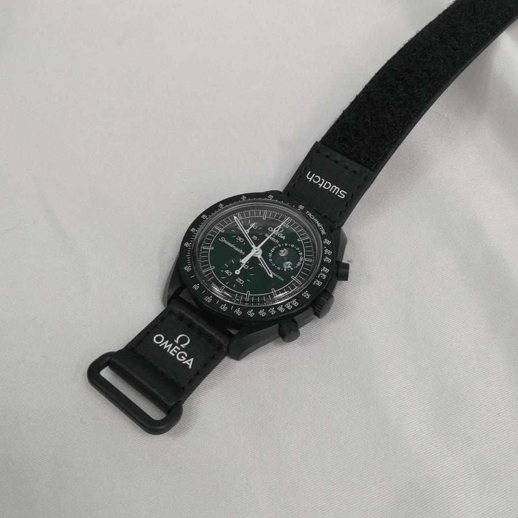 Used OMEGASWATCH SO33B7S0 Quartz Analog Watch