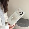 Rhinestone Heart Luxury Makeup Mirror Phone Case for iPhone 17/16 Pro Max/15/14
