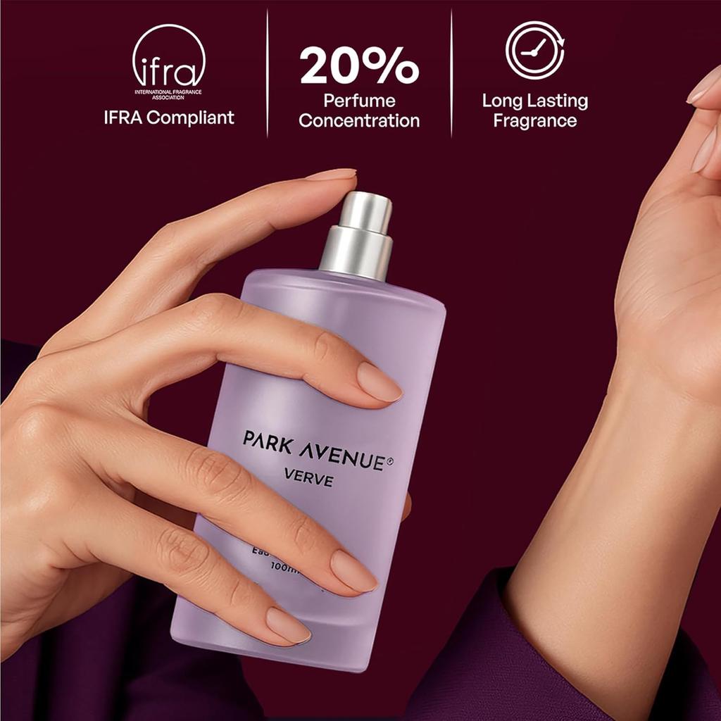Park Avenue Verve EDP Women - 100ml | Long Lasting Perfume for Woman |