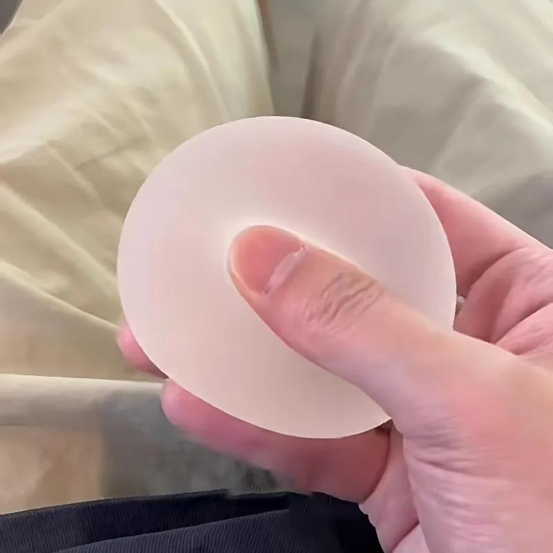 Mochi Squishy White Maltose Squeeze Toy Soft Transparent Anti Stress Fidget Toy Simulated Ball Slow Rebound Decompression Toy