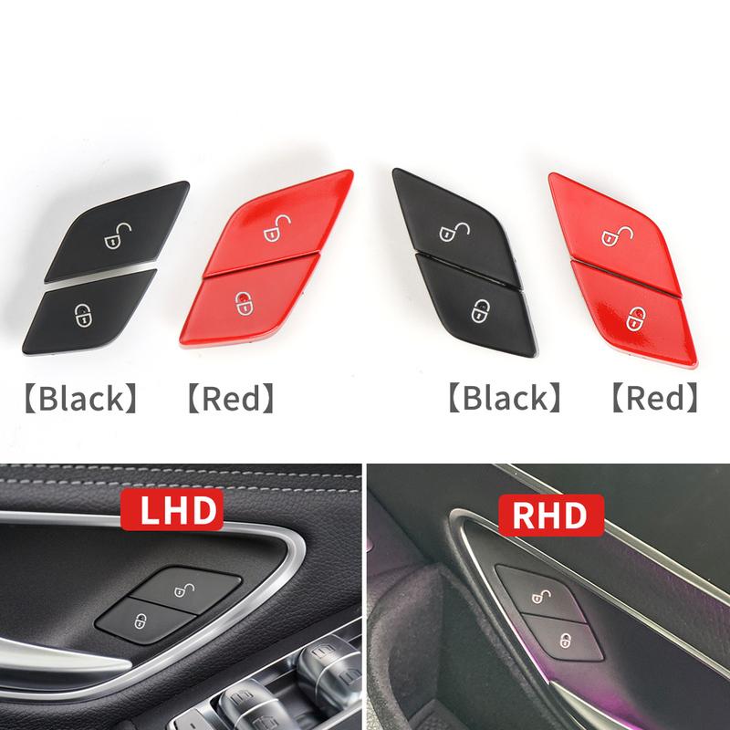 Car Door Lock Release Unlock Switch Button Cover For Mercedes Benz C EQC GLC V Class W205 N293 W253 W447 2059055251 2059055151