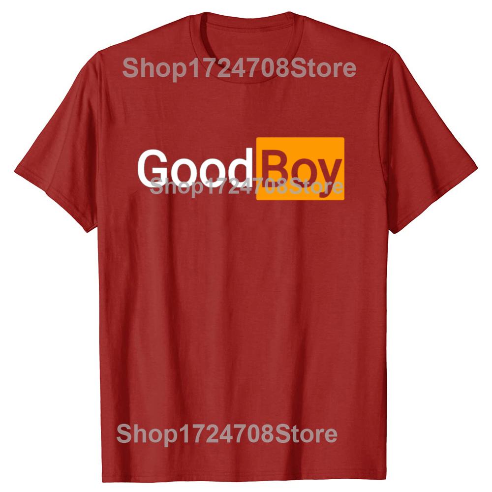 Funny Good Boy Printed Graphic T-shirts Men Women s Fashion Casual Tshirt 100% Cotton Loose Oversized T Shirt S