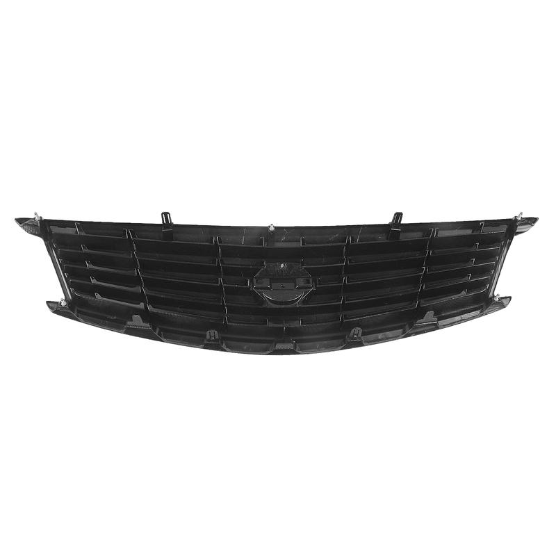For Infiniti G25 G37 4 Door Sedan 2010-2013 Q40 Gloss/Matte Black/Carbon Fiber Look Front Grille Grill Upper Bumper Hood Mesh