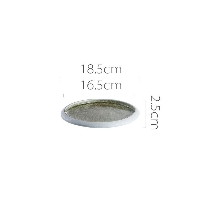 Creative Circular Ceramic Flat Plate Restaurant Service Plate Steak Plate Dessert Plates Sushi Plates Specialty Tableware