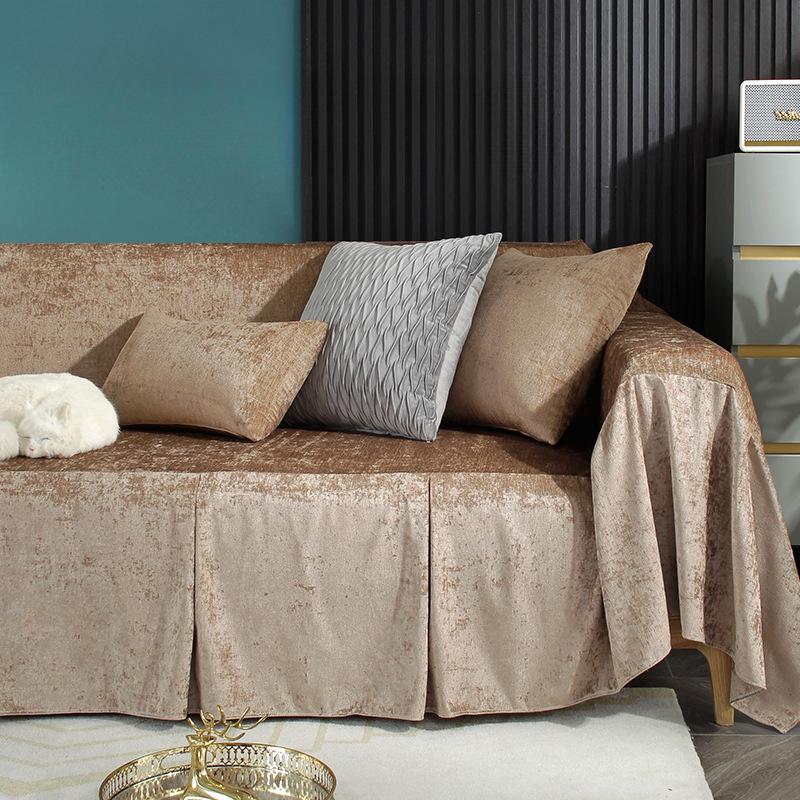 

Полотенце для дивана из синели, ткань с полным покрытием, универсальный чехол для дивана Four Seasons, современный минималистичный чехол для дивана 180*200