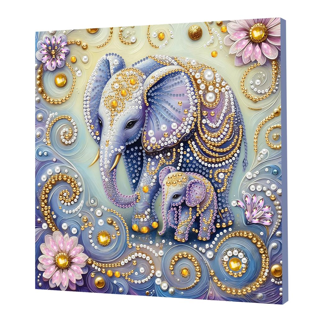 Pearl Gem Diamond Art Painting Kit with Frame 25x25cm Diamond Dots Pearl Gem Painting for Adults & Beginners Home Wall Decor