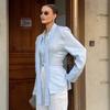 Women's Fall New Pure Cotton Slim Tie Shirt, European & American Style Commuter Lace-Up Cardigan Top