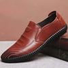Soft Leather Men's Summer Soft Sole Middle and Young Casual Leather Shoes
