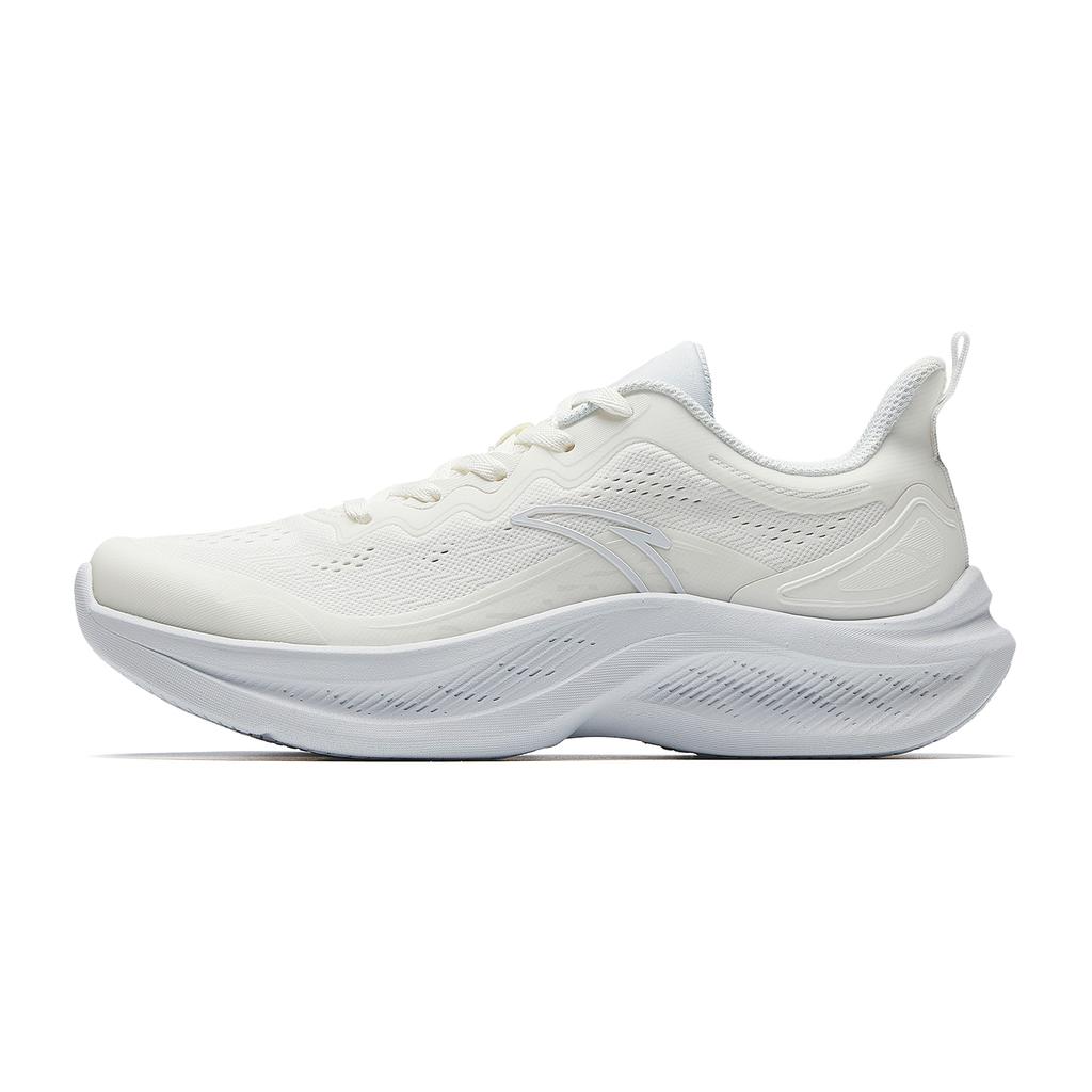 Anta Feiyun Comfortable Versatile Shock Absorbing Lightweight Breathable Low Top Casual Training Running Shoes Women Sneaker White Gray 922545577-2