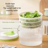 Centrifuga per Insalata da Cucina Multifunzione con Cestello Drenante, Affettatrice per Verdure e Grattugia