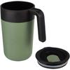 Glass "Nordia" 400 ml recycled double-wall mug Heather green