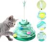 Mersjo THEODORE'S TOWER Interactive 3-Level Cat Toy with Balls and Feather (25x18.5x30 cm)