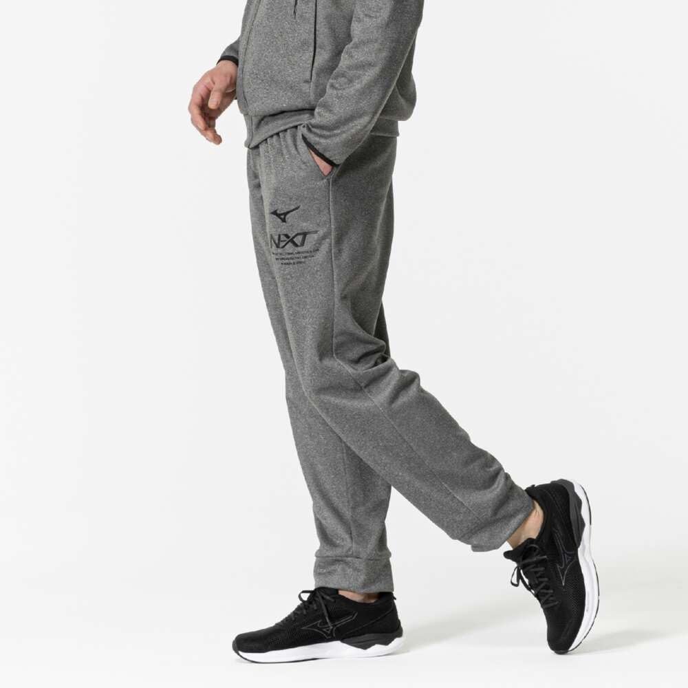 N-XT Training Wear Sweat Pants, Fleece-Lined, Warm, Gray Heather, Size 32JDB760, Size S