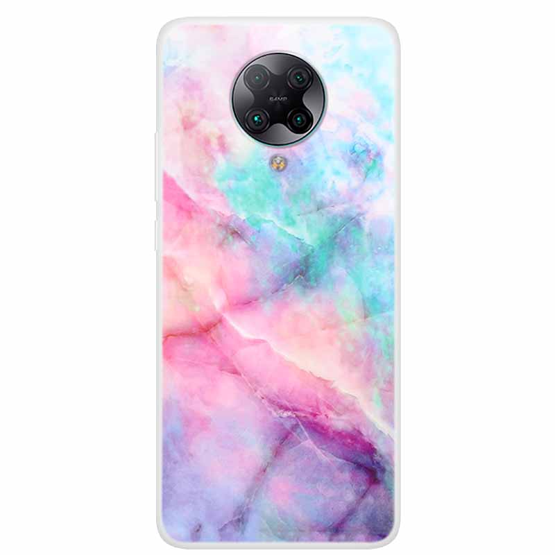 For Poco F2 Pro Case 6.67'' Clear Marble Soft TPU PocoF2 Pro F 2 F2Pro Phone Cover For Xiaomi Poco F2 Pro Shells Cartoon Fundas
