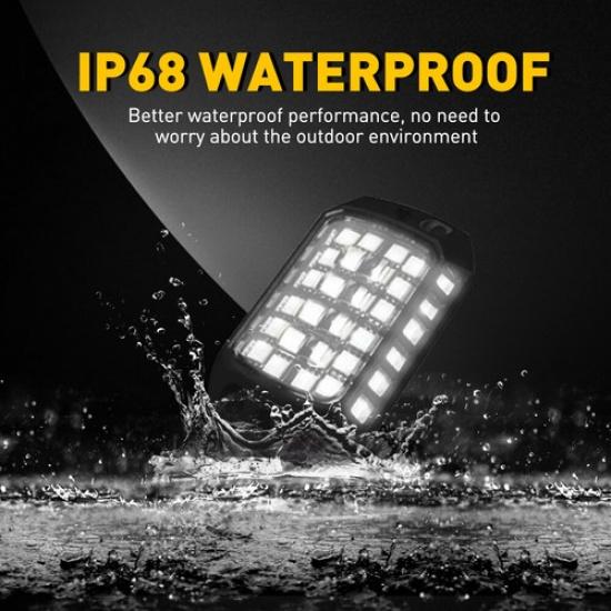 8X Pure White LED Rock Lights, Waterproof Underglow Underbody Lighting Kit EOA