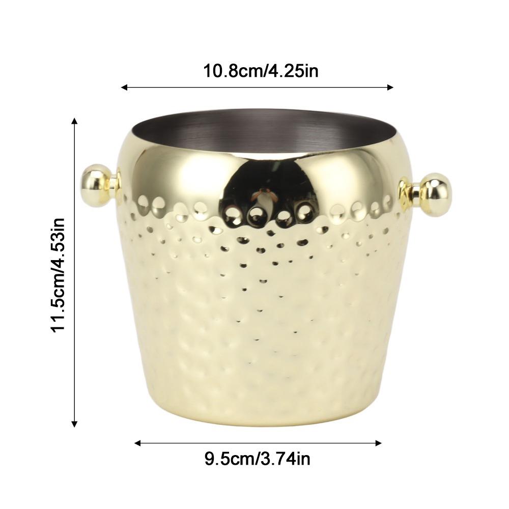 1 Liter Insulated Ice Bucket Hammer Point Champagne Bucket Insulated Wine Bucket  Home