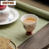 75ml Handgefertigte Blume Mund Große Meister Tasse Handgezeichnet Gestapelte Pfingstrose Teetasse High-End Vergoldete Teetasse Kung Fu Tee Zubehör