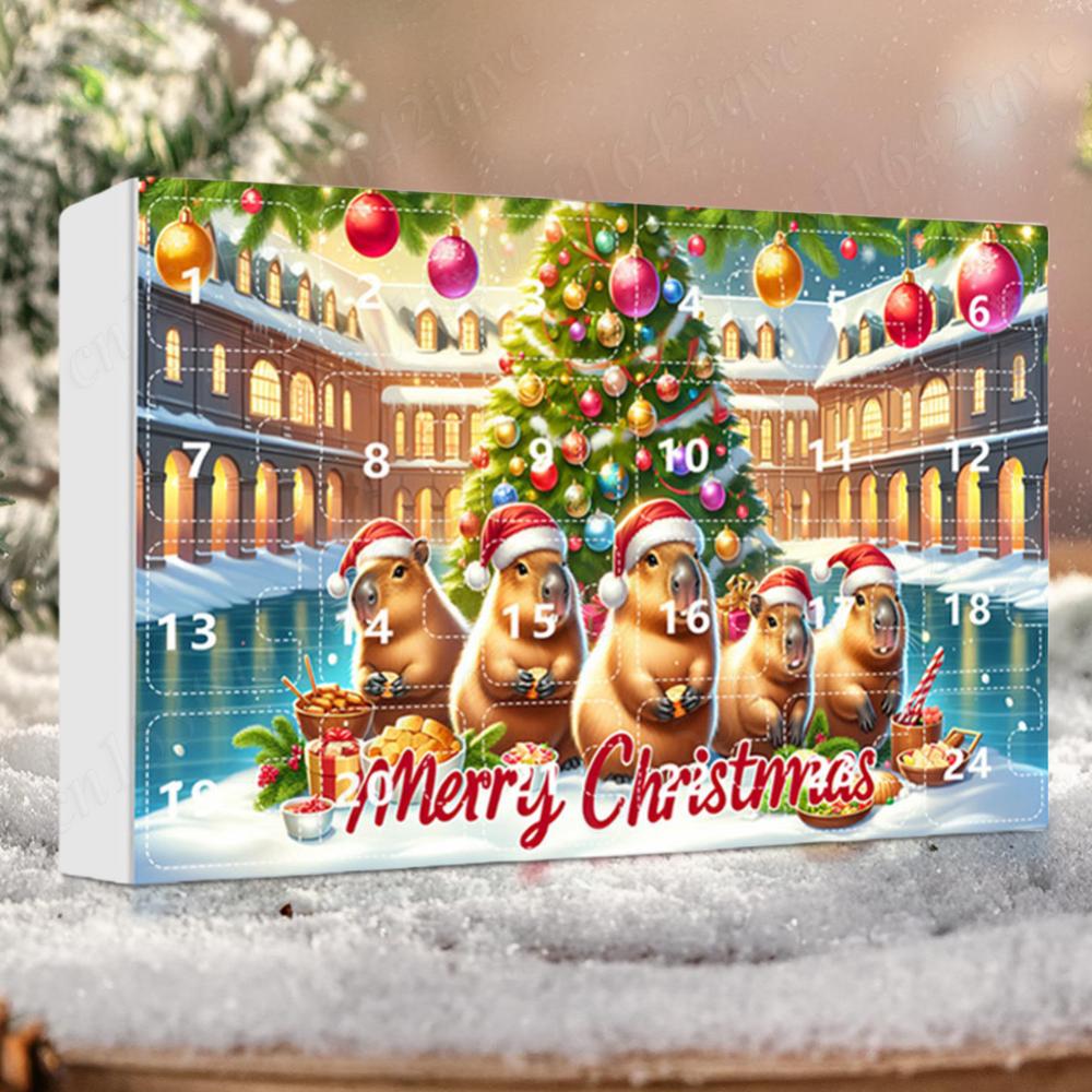 Capybara Advent Calendar 2025 24 Days Christmas Countdown Calendar Cute Capybara Christmas Ornaments Christmas Tree Pendants