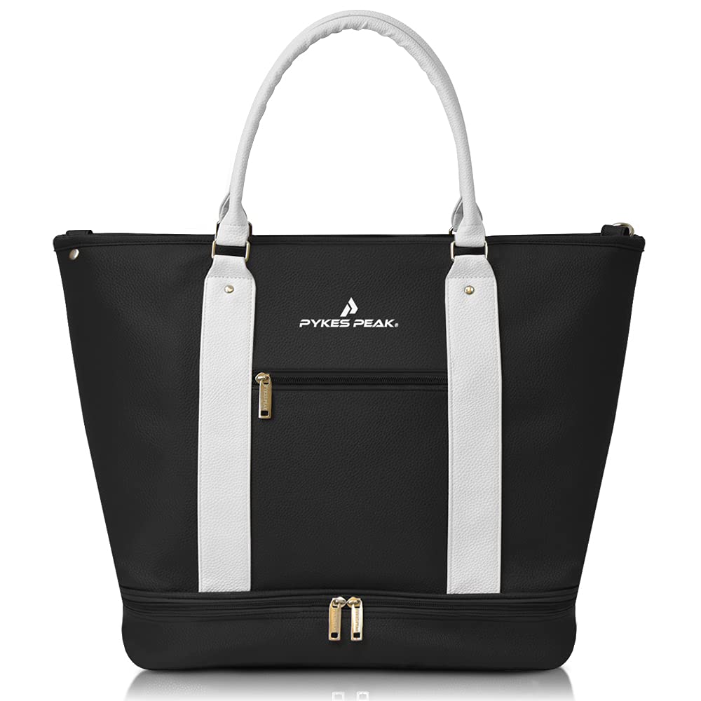 

Official PYKES PEAK Golf Tote 4 Lightweight Large Boston Golf Bag for Men and with Shoulder Strap Shoe Series Bag, Colors, 740g, Capacity, Waterproof, чёрный