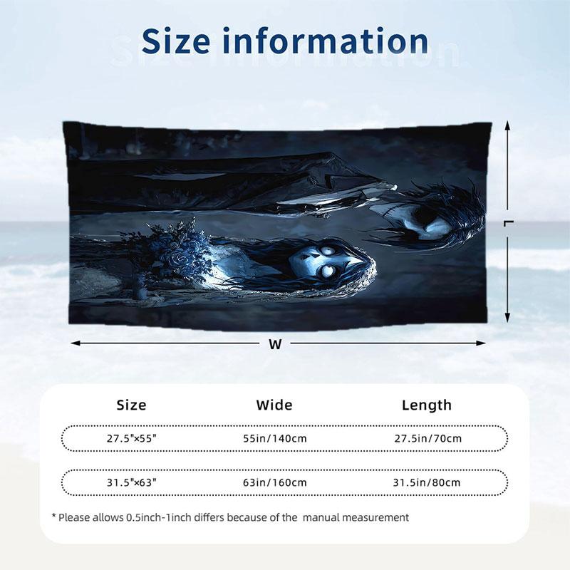 Large Beach Towel Quick Dry Absorbent Towel For Beach IndoorCorpse Bride Emily Victor
