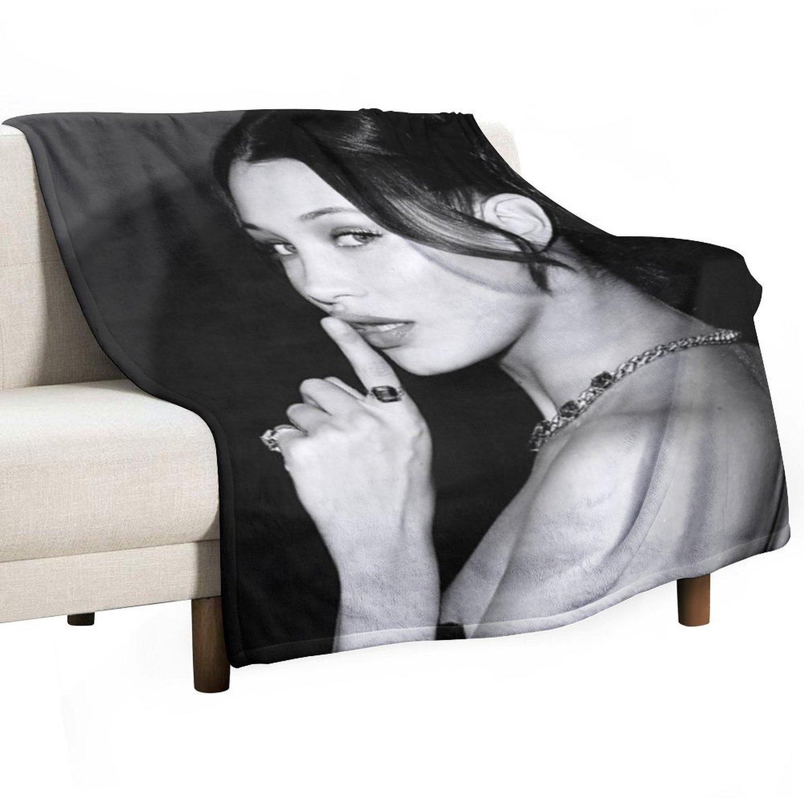 

Bella Throw Blanket warm for winter warm winter bed plaid Flannels Blankets 30x40in