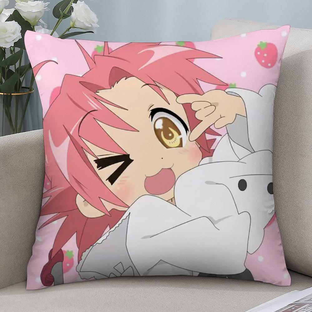 Heißer Lucky Star Kissenbezug Kurzplüsch Sofa Dekorativ Geschenk Zuhause Doppelseitiger Druck Kissen