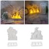 Silicone Resin Molds Candle Holder Molds Halloween Theme Craft Mold Silicone Candle Base Molds Perfect for Candle Holder