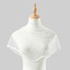 Thin Lace Scarf White Dot Hair Scarf Headband New Wedding Triangular Headscarf  Women