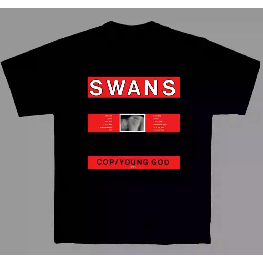 2025 Swans American Punk Band Short-sleeved Niche American Casual Cotton Printed T-shirt High-quality Luxury Brand Selling