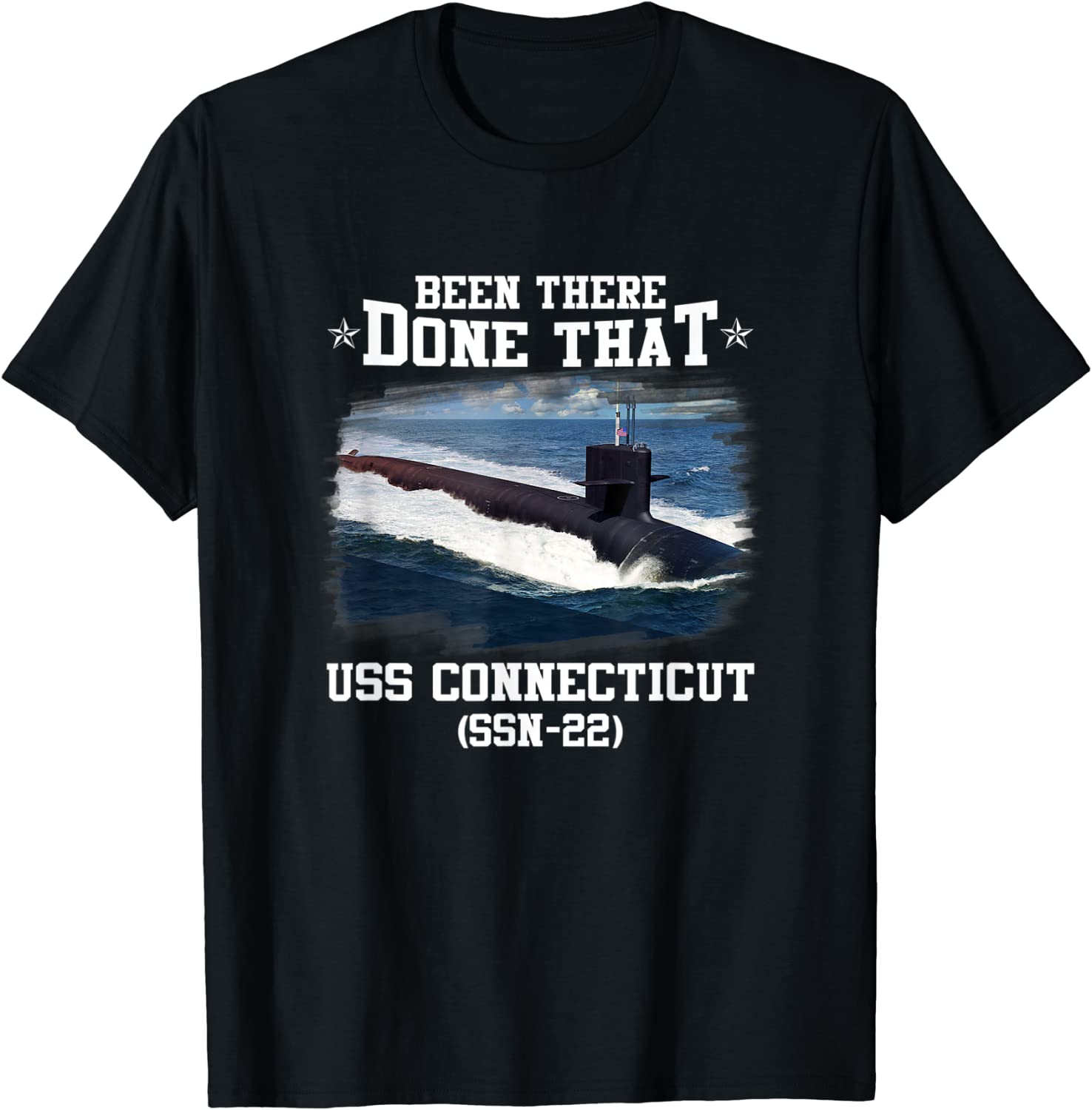USS Connecticut SSN-22 Submarine Veterans Day T Shirt. New 100% Cotton Short Sleeve O-Neck T-shirt Casual Clothing Mens Top -... S разноцветный