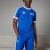 Adidas Originals Adicolor Classics 3-Stripes Football Sports Short Sleeve T-Shirt Men Tops Blue IU2123